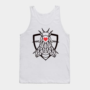 Superhero Protector Bee  Geometric Design Tank Top